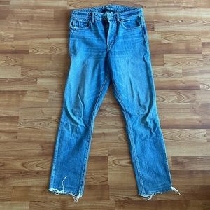 Helmet Lang High rise crop slim jean